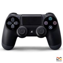 کنترلر DualShock 4 سونی، مشکی، از روبرو