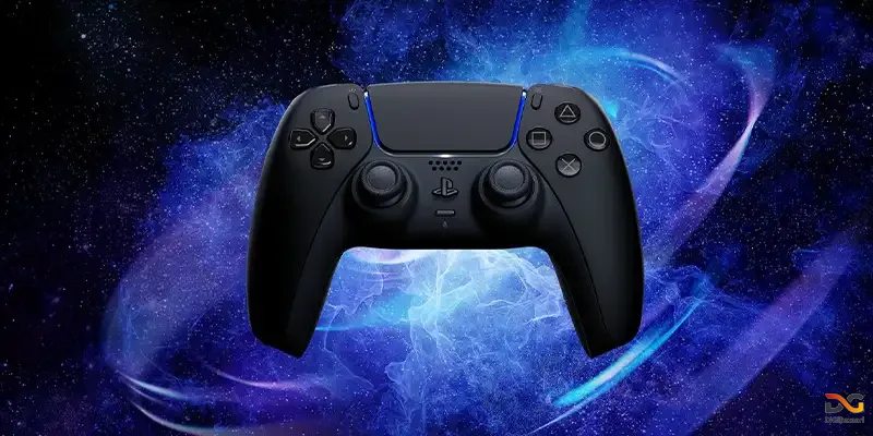 دسته-ps5-مشکی-با-دکمههای-لمسی