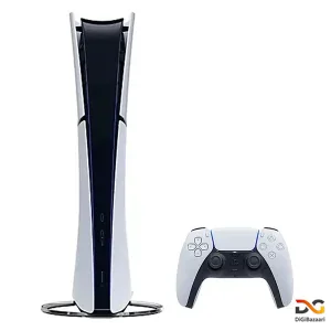 نمای پشت PS5 Slim Digital با پورت ها