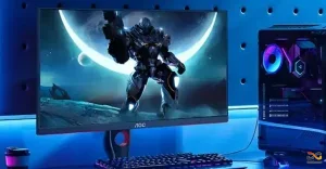 مانیتور گیمینگ aoc در حال اجرای بازی 