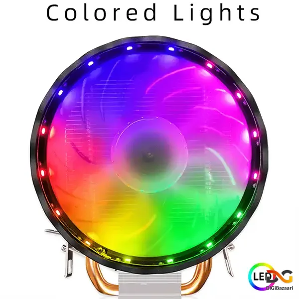 خنک-کننده-پردازنده-COOLMOON-X200 فن CPU Cooler X200 COOLMOON از نمای بالا