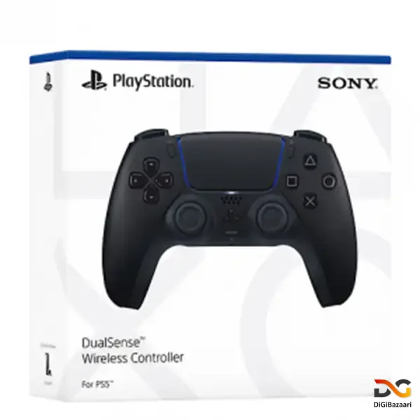 دسته-بازی-مشکی-ps5-با-طراحی-ارگونومیک دسته بازی DualSense Midnight Black مناسب معرفی محصول در فروشگاه آنلاین
