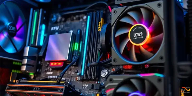 خنک کننده بادی روی پردازنده در حال کار دیجی بازاری