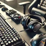 کنسول و کنترلر بازی نگهداری‌شده روی میز مدرن