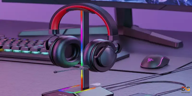 هدست گیمینگ حرفه‌ای با RGB و نورپردازی
